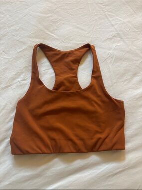 Burnt Orange Racerback Sports Bra